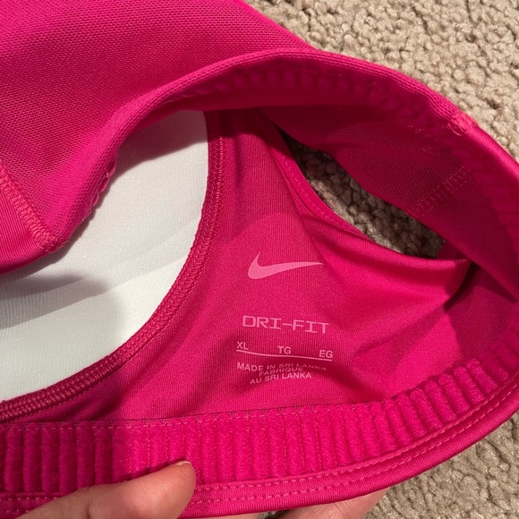 NIKE Dri-Fit Swoosh Active Racerback Sports Bra - Picture 6 of 7
